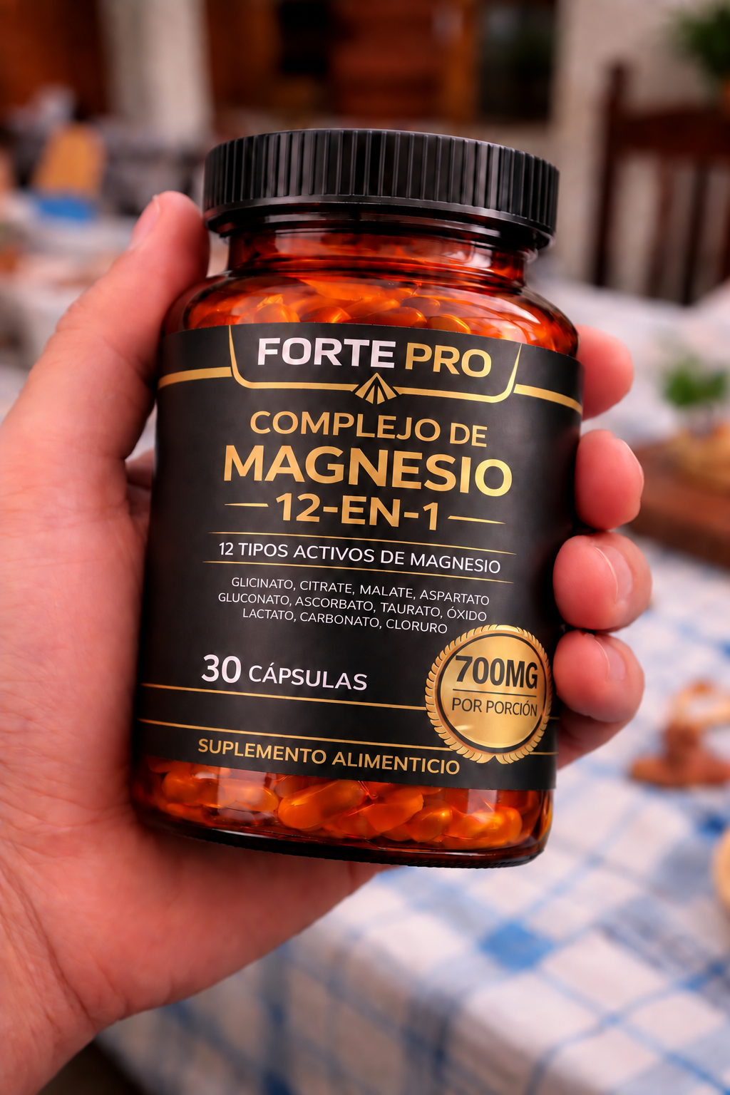 Envase FortePro en mano